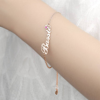 AntiqueAccesories Personalized Birthday Gift Name Bracelet