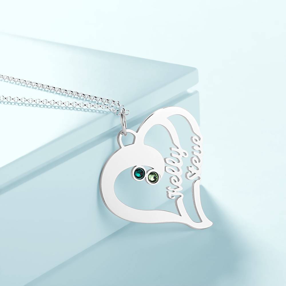 Baebie Personalized Couple Name Necklace