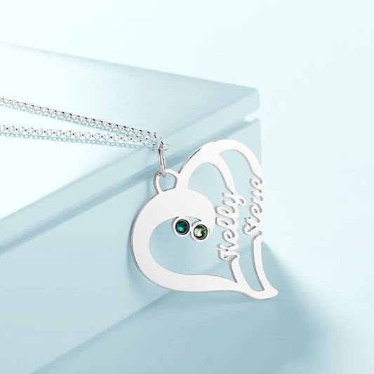 Baebie Personalized Couple Name Necklace