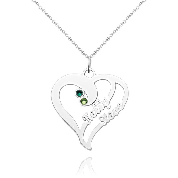 Baebie Personalized Couple Name Necklace